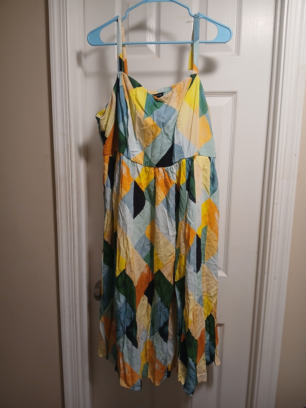 Torrid Yellow, Green and Blue Smocked Sundress SZ.2/ 2 X 18 -20